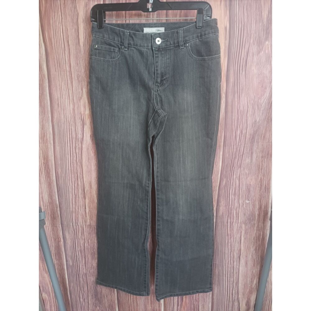 Chico's Platinum Gray Jeans‎ 00 Short Womans size 2 Petite